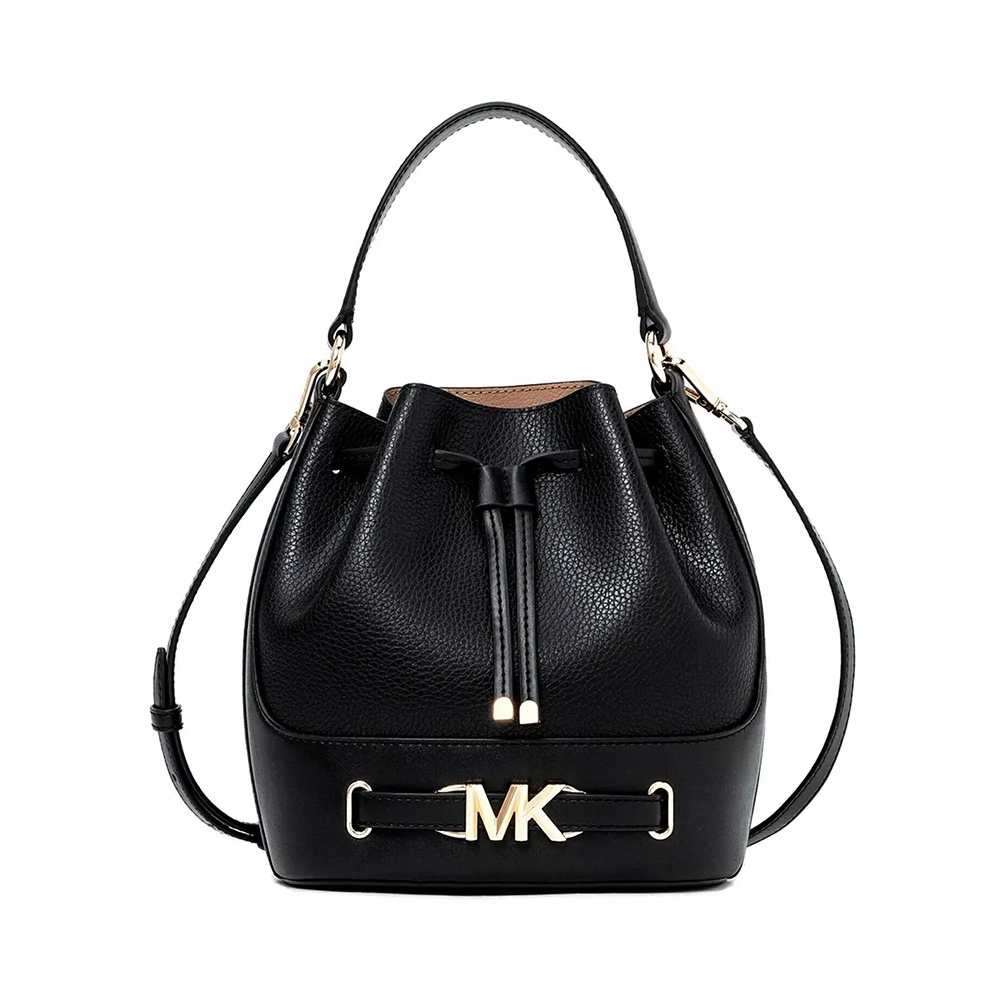 Michael Kors 經典皮革水桶包-黑色