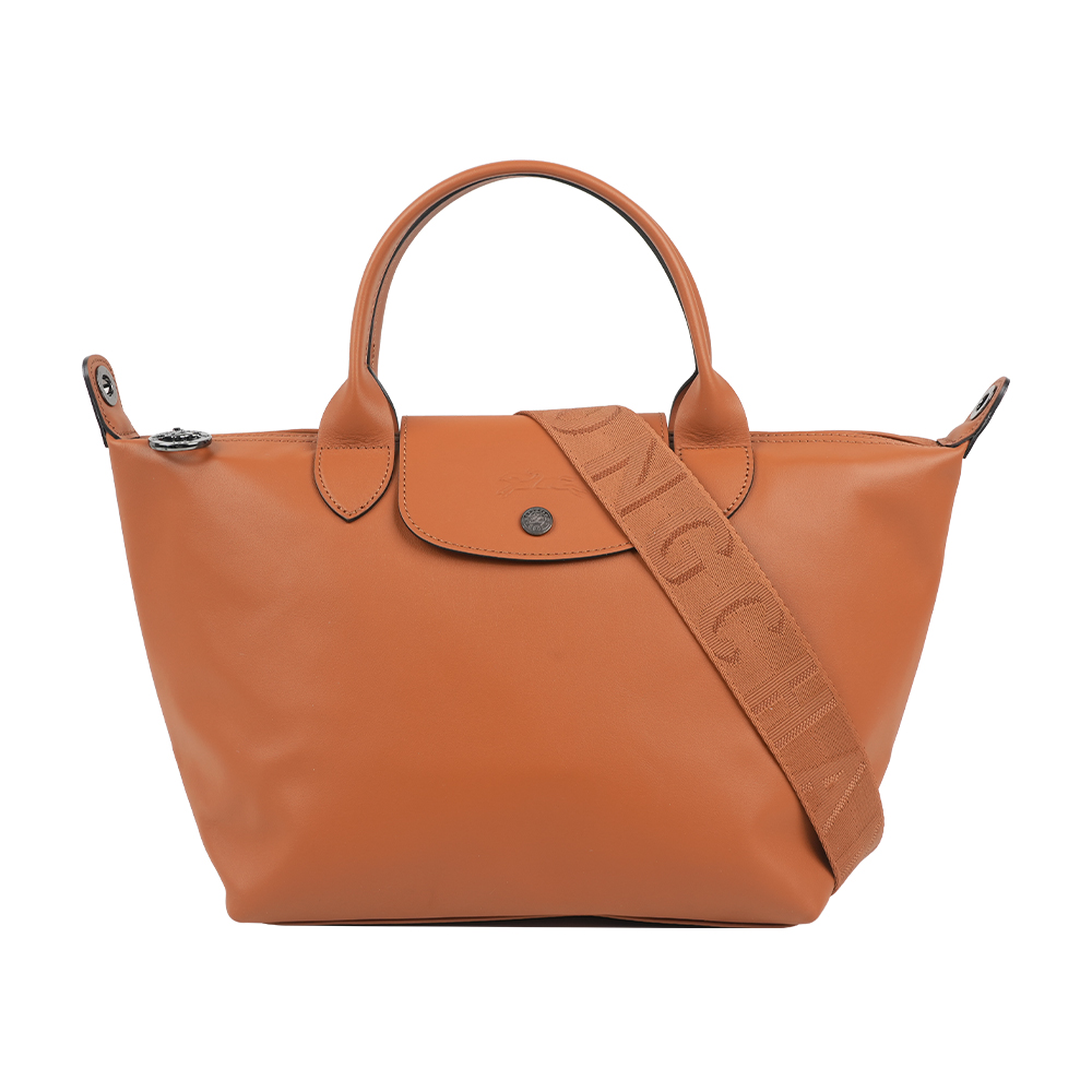 Longchamp S號小牛皮Le Pliage Xtra 二用折疊包(腰果色)
