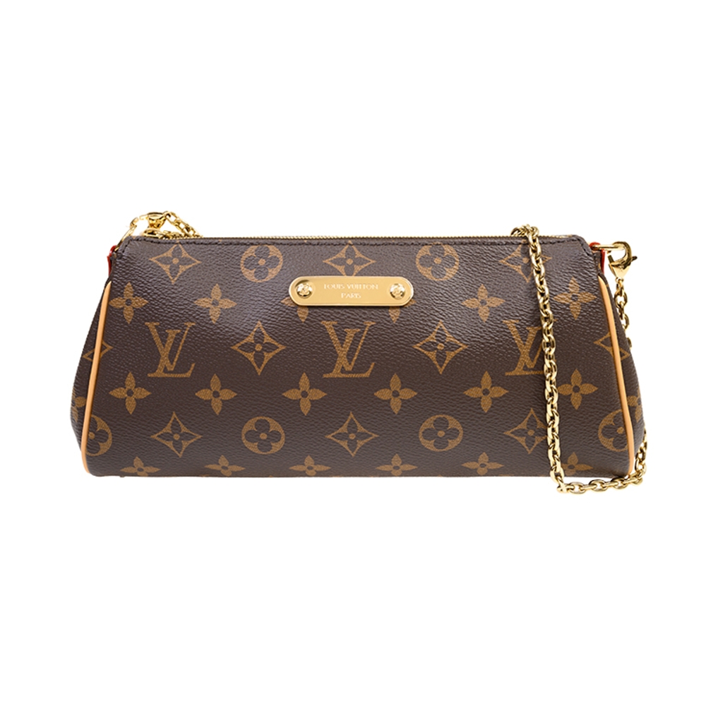 Louis Vuitton 路易威登 M13567Pochette Eva 鏈帶手拿肩背包(棕色)