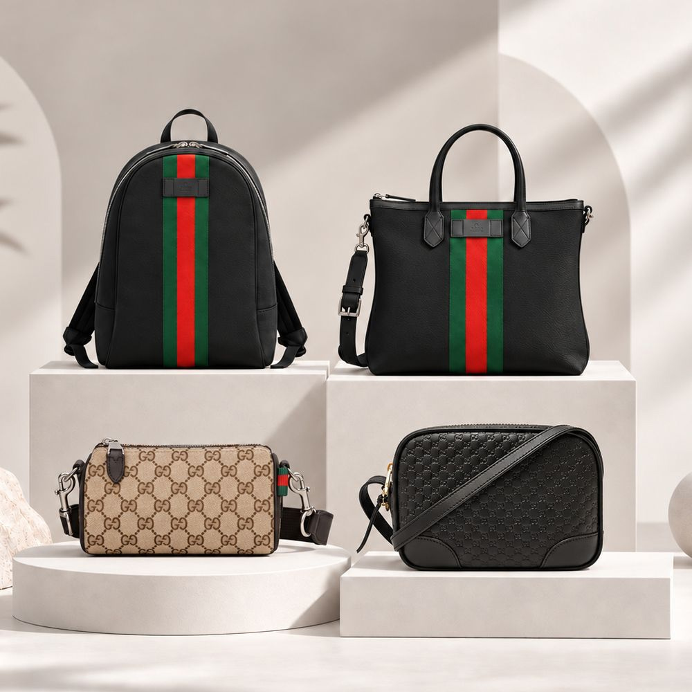 GUCCI 古馳 經典帆布＆壓紋LOGO/斜背腰包組合(款式任選)-834269/449413/630918/619751