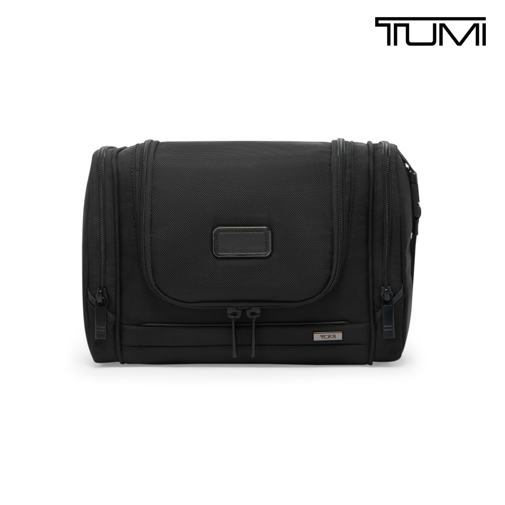 TUMI Alpha 彈道尼龍休閒可掛式旅行收納包 - 黑