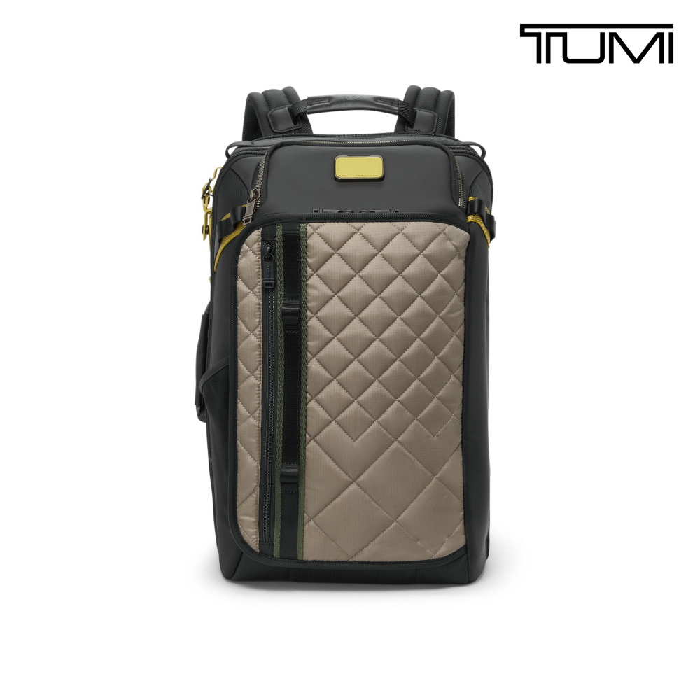 TUMI Alpha Bravo Detrick 17 吋筆電商務後背包 - 灰褐 / 黑
