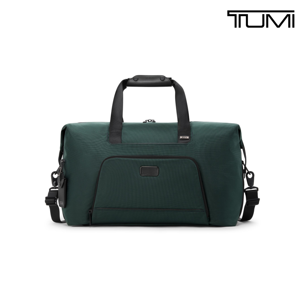 TUMI Alpha 彈道尼龍休閒雙層擴展旅行袋 - 深松