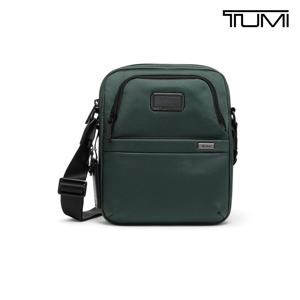 TUMI Alpha 中型彈道尼龍斜背包 - 深松