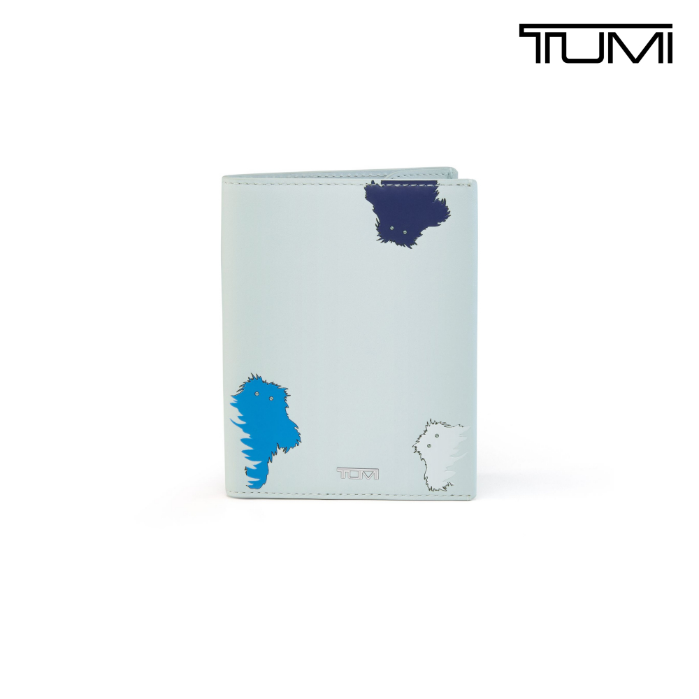 TUMI Nassau 皮革護照套 - 雪怪印花