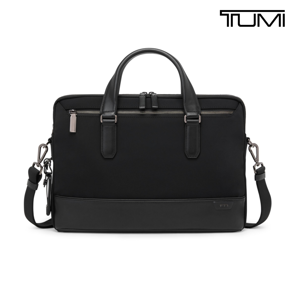 TUMI Harrison Sycamore 14 吋筆電商務纖薄公事包 - 午夜黑