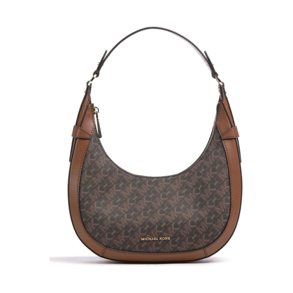 Michael Kors 小號 CRESCENT TZ 單肩背包 棕色女包包