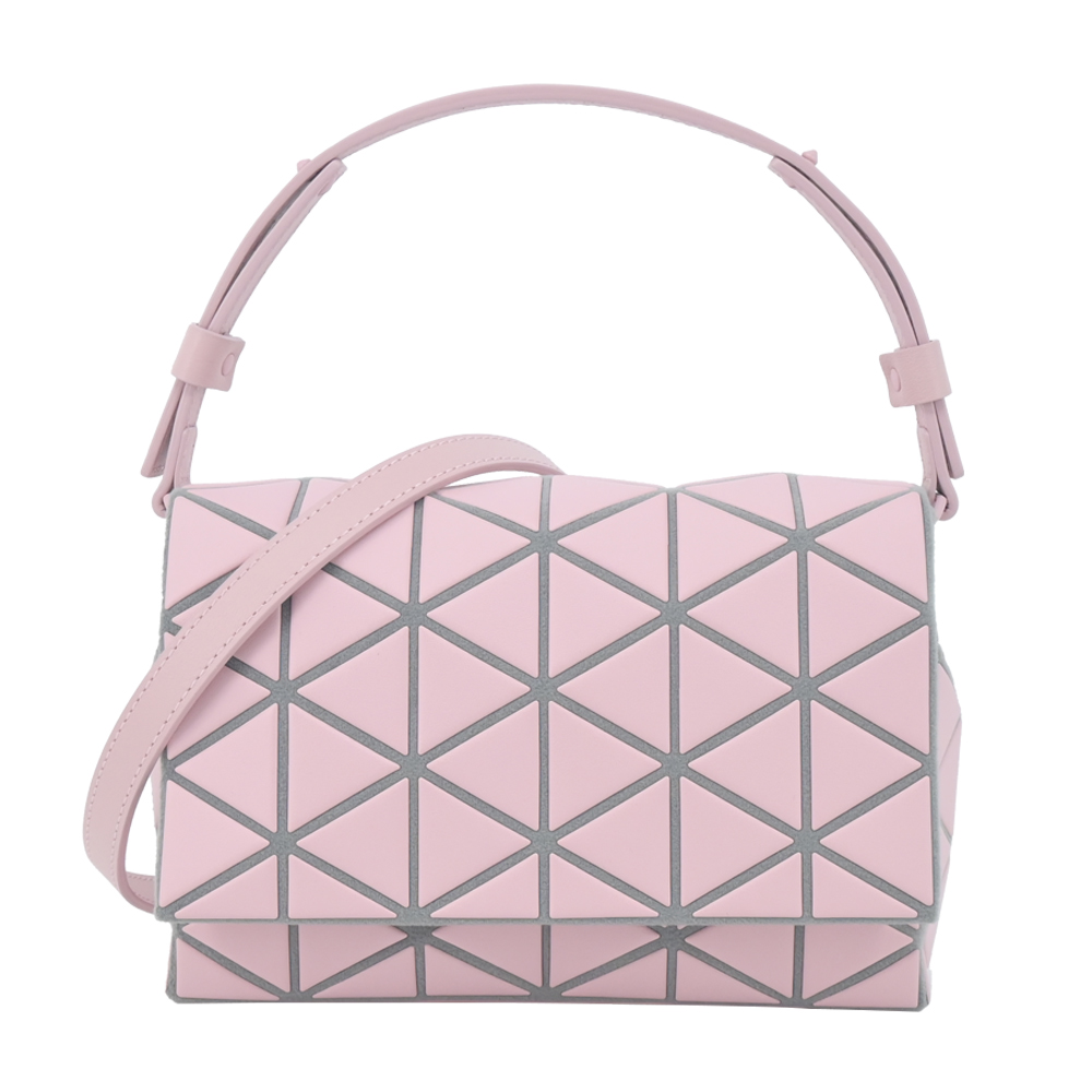 Issey Miyake 三宅一生 FOSSETTE 霧面皮革兩用包-粉