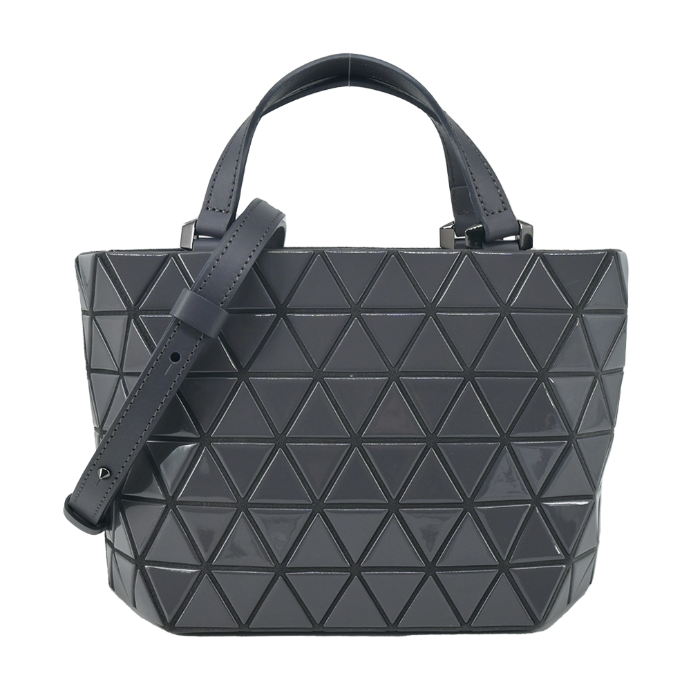 Issey Miyake 三宅一生 手提斜背兩用包/木炭色