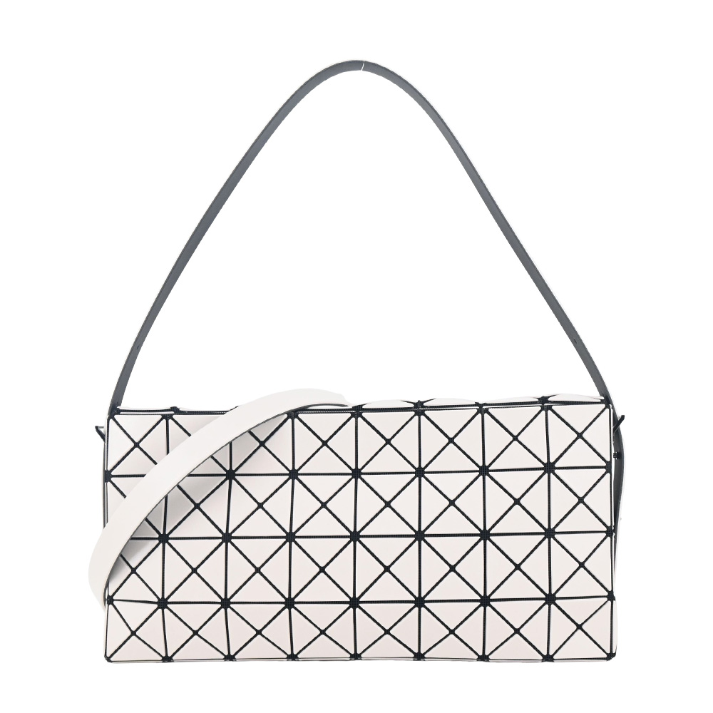 Issey Miyake 三宅一生 OBLONG 4X8啞光斜背/背肩兩用包-淺褐色