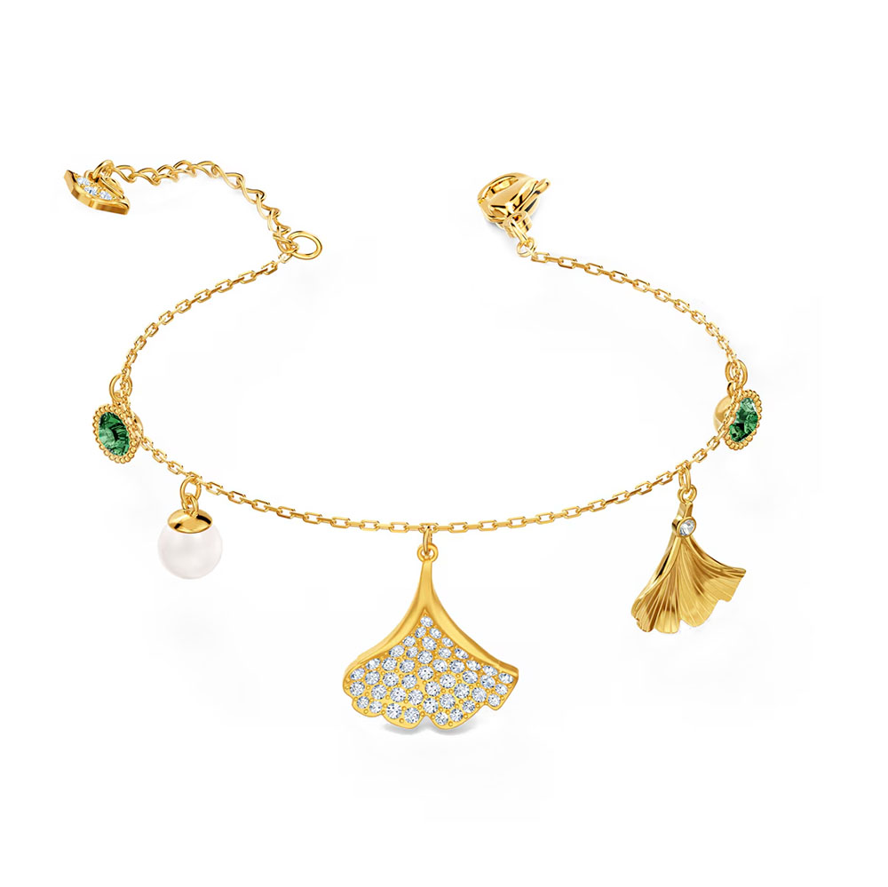 SWAROVSKI 施華洛世奇 施華洛世奇 水晶銀杏手鍊