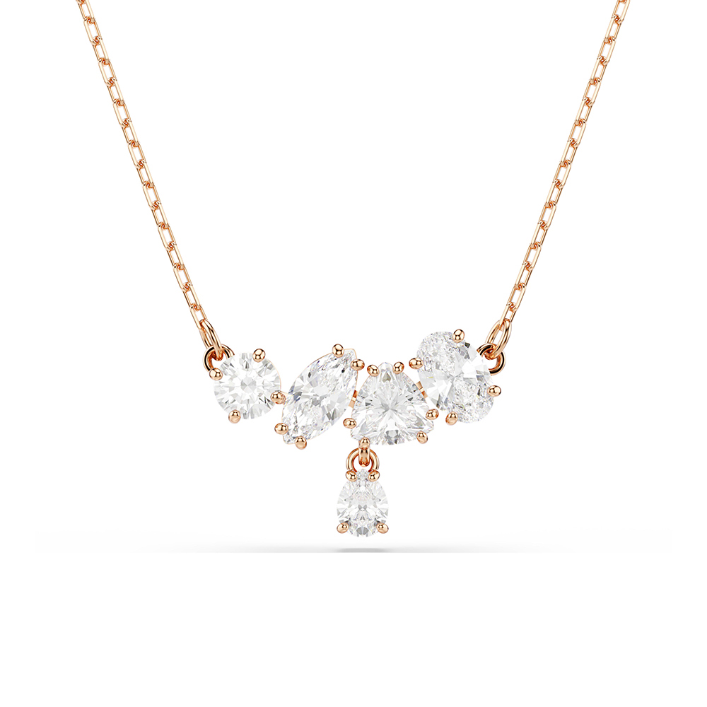 SWAROVSKI 施華洛世奇 Mesmera 璀璨迷人鋯石項鍊-玫瑰金