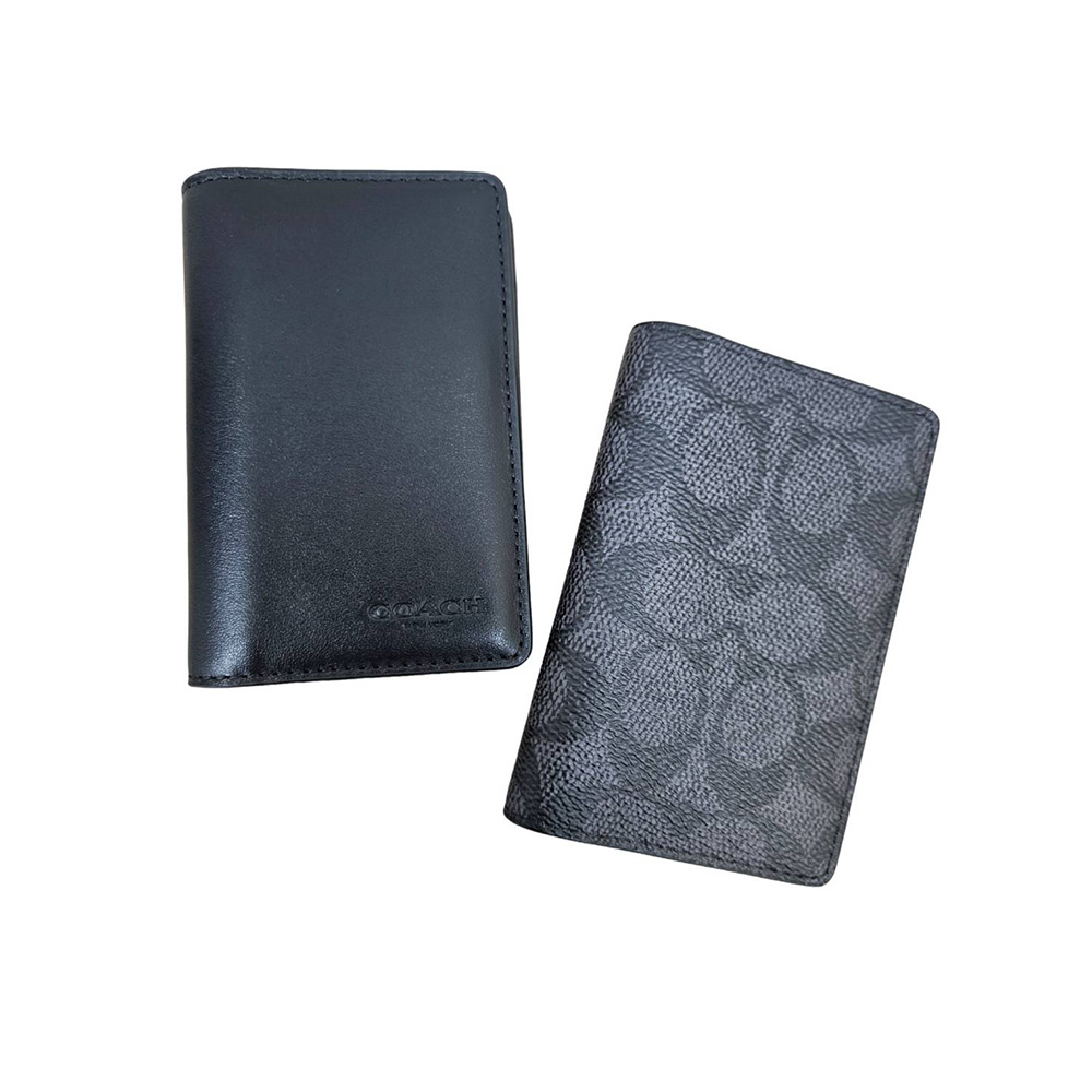 COACH 蔻馳 經典 SIGNATURE 皮革名片夾證件夾禮盒組贈原廠紙袋紙盒送禮