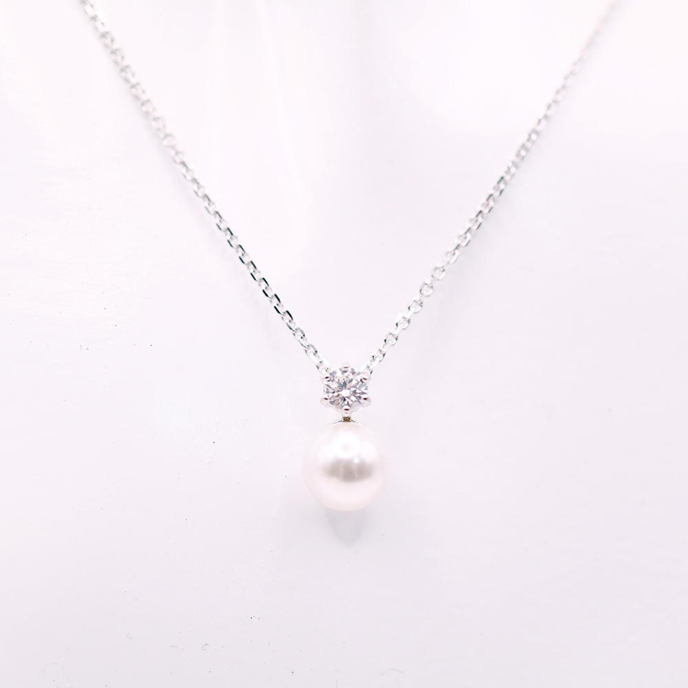 SWAROVSKI 施華洛世奇 Matrix 項鏈 鍍白金色