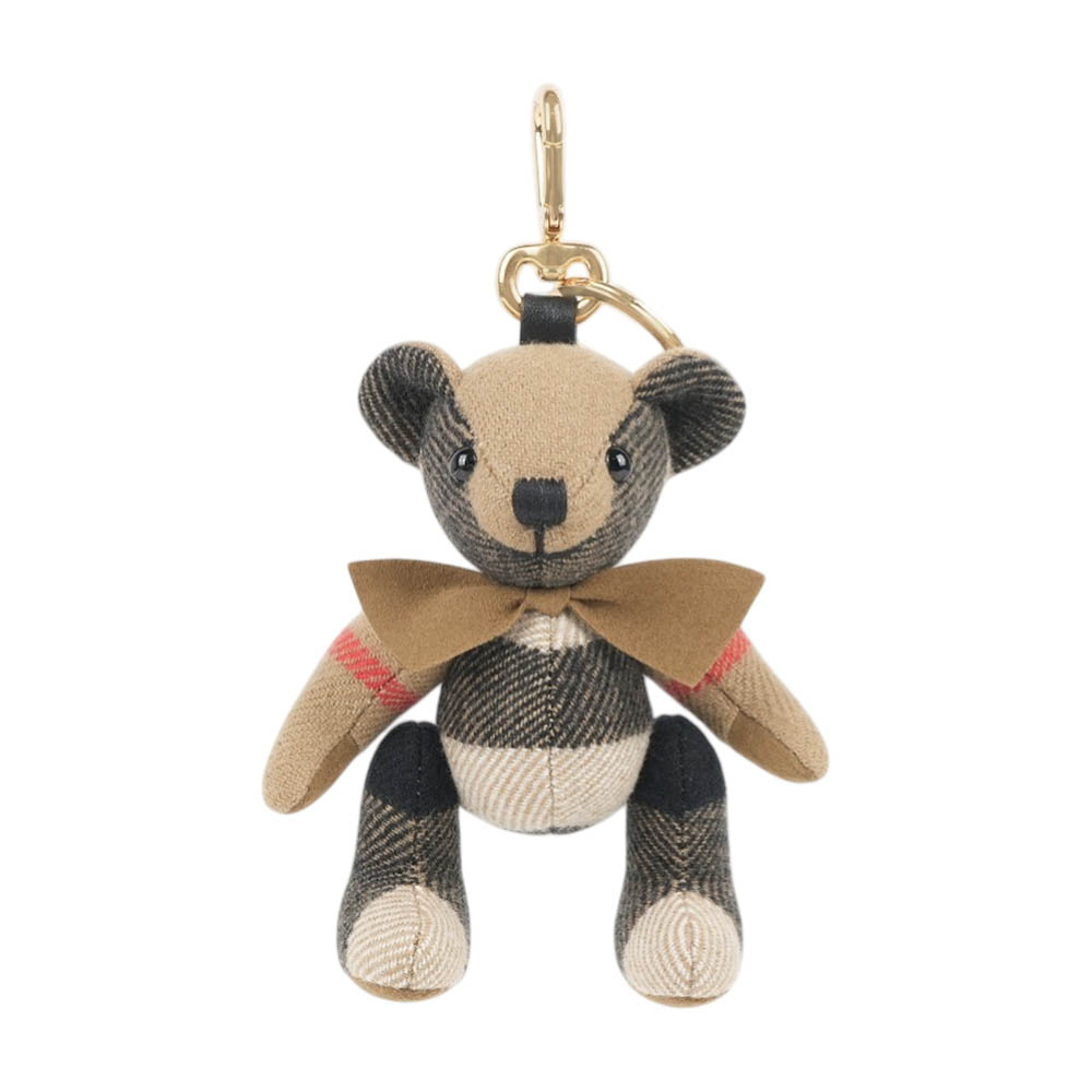 BURBERRY 巴寶莉 Thomas 泰迪熊領結造型吊飾/Key圈(經典米色)
