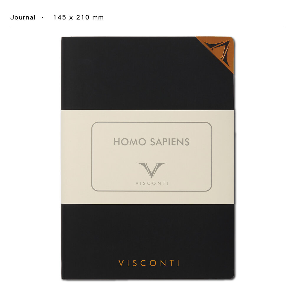 VISCONTI 特殊皮革筆記本/手帳-智人系列-KQ06-HS - Journal/日誌版