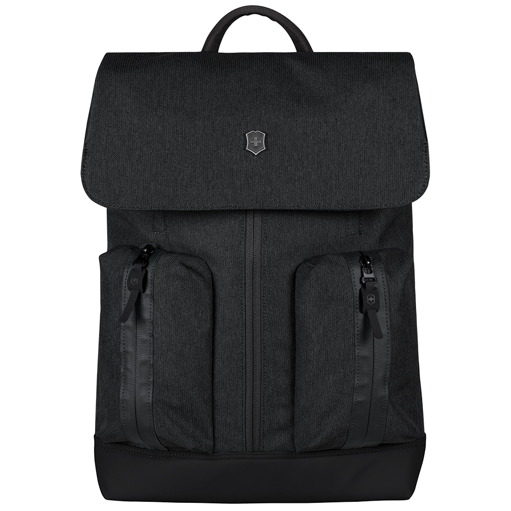 VICTORINOX 瑞士維氏 Altmont 3.0 Flapover 15吋電腦後背包-黑 (602642)