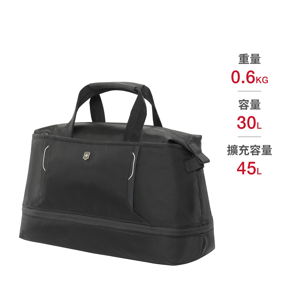 VICTORINOX 瑞士維氏 WT 6.0拉鍊伸縮旅行袋-黑 (605587)