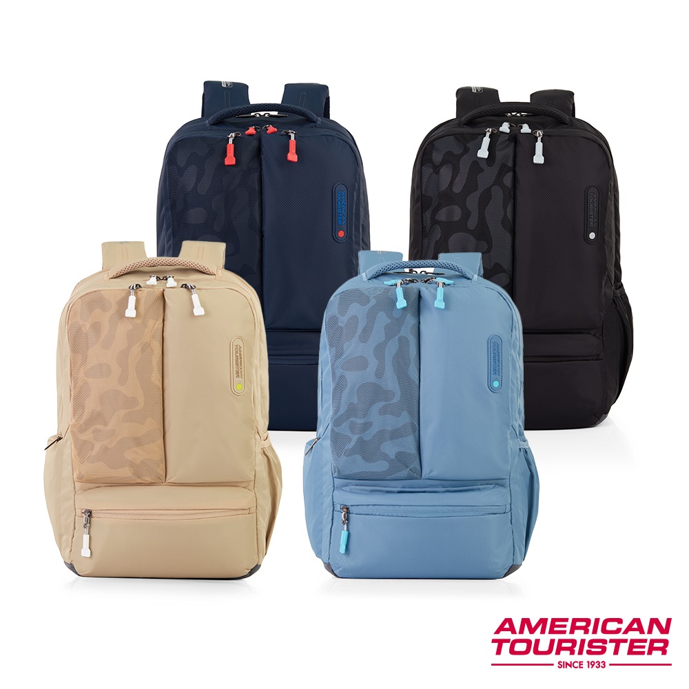 American Tourister 美國旅行者HALL 減壓日常休閒輕量筆電後背包/雙