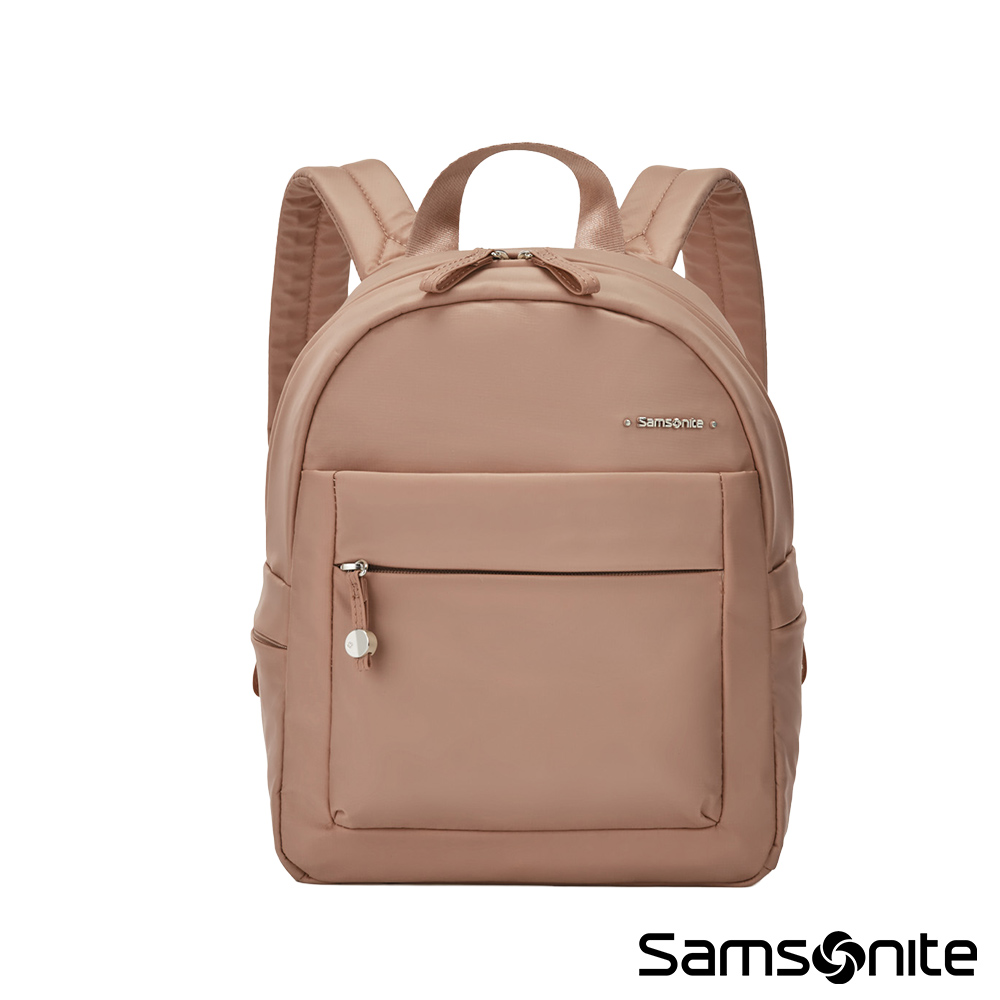 Samsonite 新秀麗 MOVE 4.0 經典時尚輕量多口袋後背包/女包/雙肩包/通勤包(杏仁米)