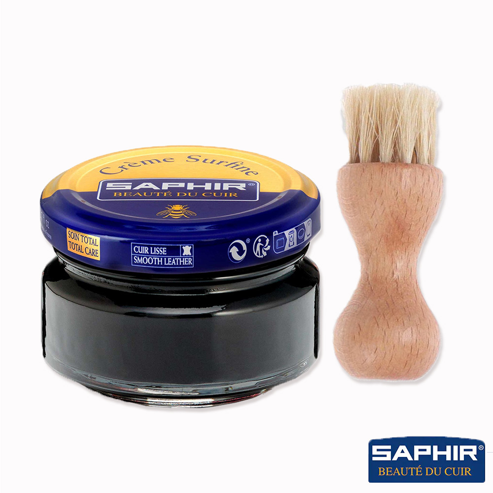 SAPHIR 莎菲爾 皮革鞋蠟 附上蠟鬃刷
