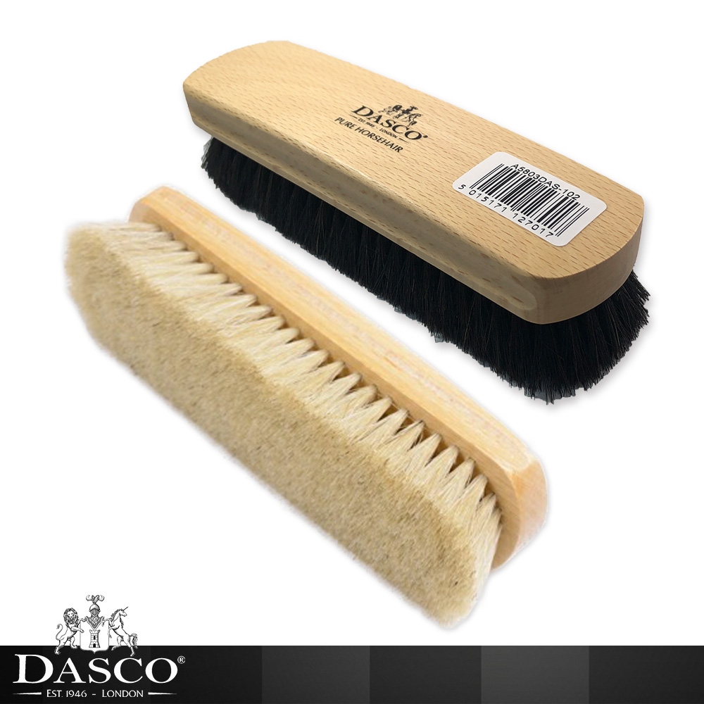 DASCO 伯爵 【鞋之潔】英國 5803大馬鬃刷(拋光專用) 18公分利於高效率拋光
