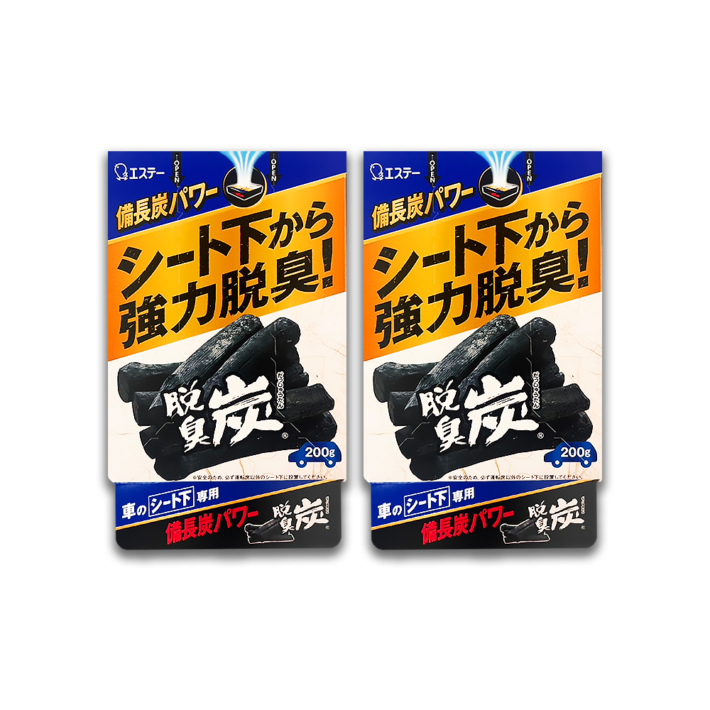ST 雞仔牌 (2盒超值組)日本鞋櫃強力脫臭炭凝膠除臭除溼盒200g/藍盒(汽車後車箱除臭劑淨味盒)