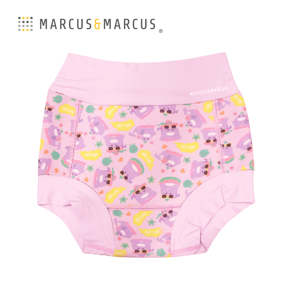 MARCUS & MARCUS 嬰幼兒彈性游泳尿布褲-鯨魚(尺寸S/0-3M)