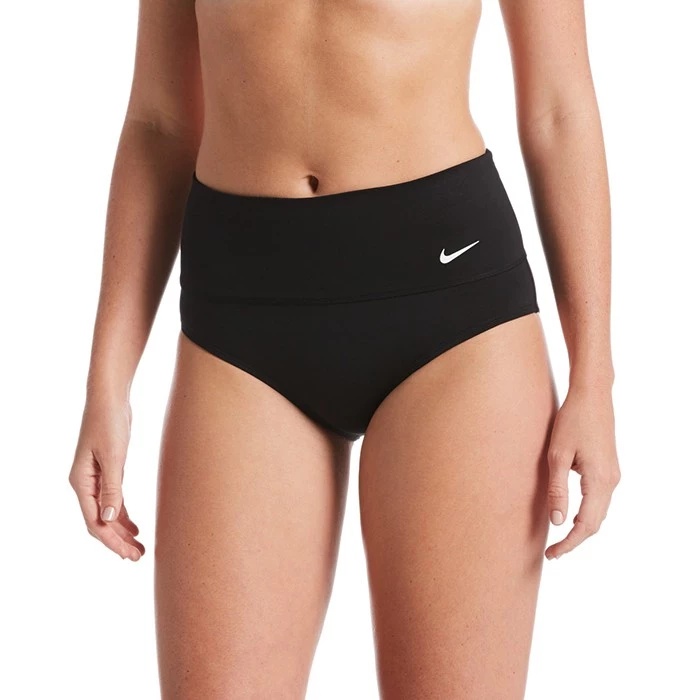 NIKE 耐吉 Essential High Waist 高腰比基尼泳褲 黑 NESSA215-001