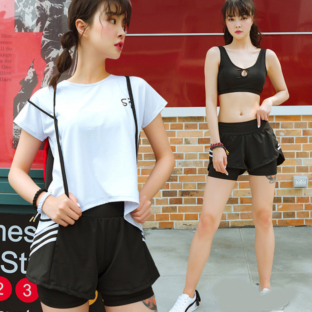Biki 比基尼妮 奧汀後叉泳裝運動泳衣學生泳衣(M-2L)