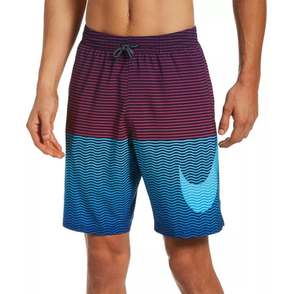 NIKE 耐吉 HORIZON 成人男性九吋海灘褲 潟湖藍 NESSB508-447