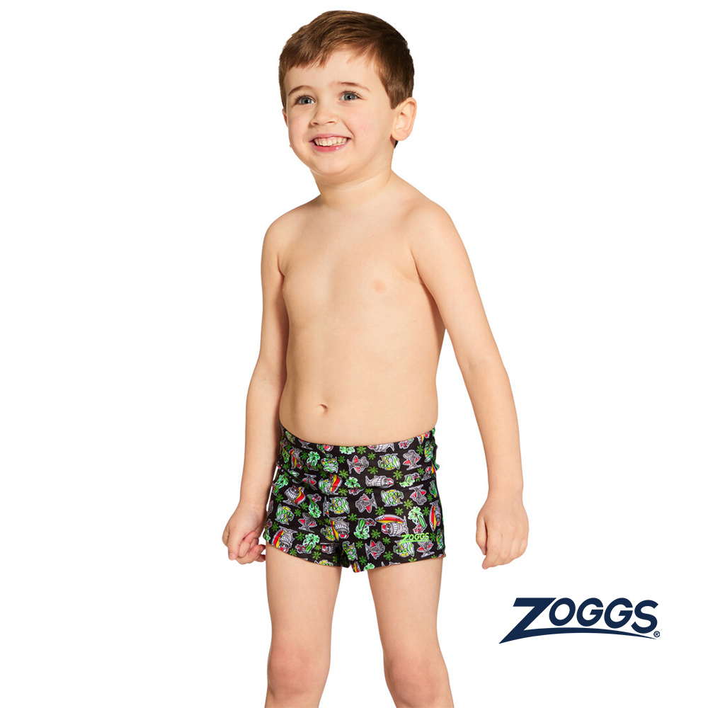 ZOGGS 幼童《鰭齒小怪》四角泳褲