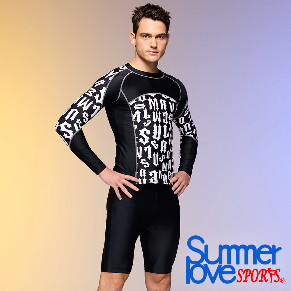 SUMMERLOVE 夏之戀 大男長袖衝浪裝上衣C24905