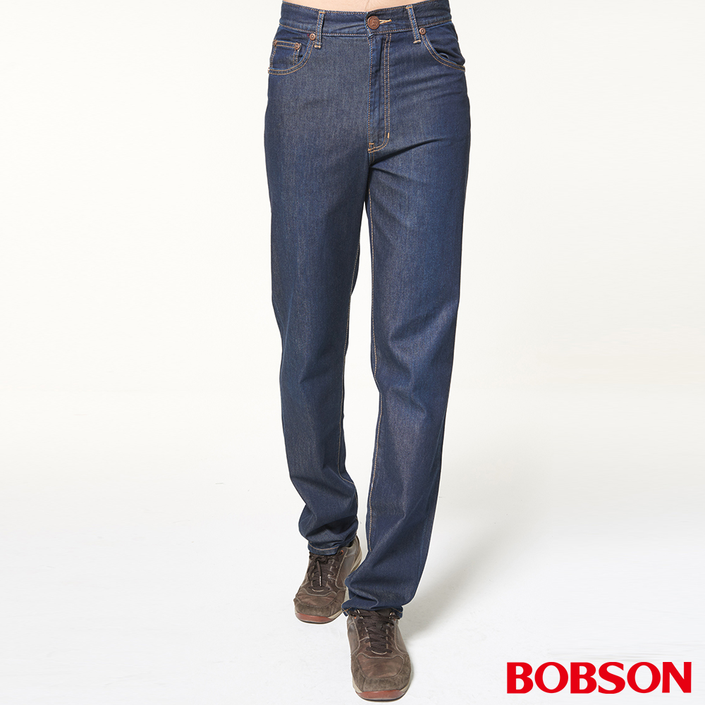 BOBSON 男款高腰輕薄涼爽直筒褲(1783-53)
