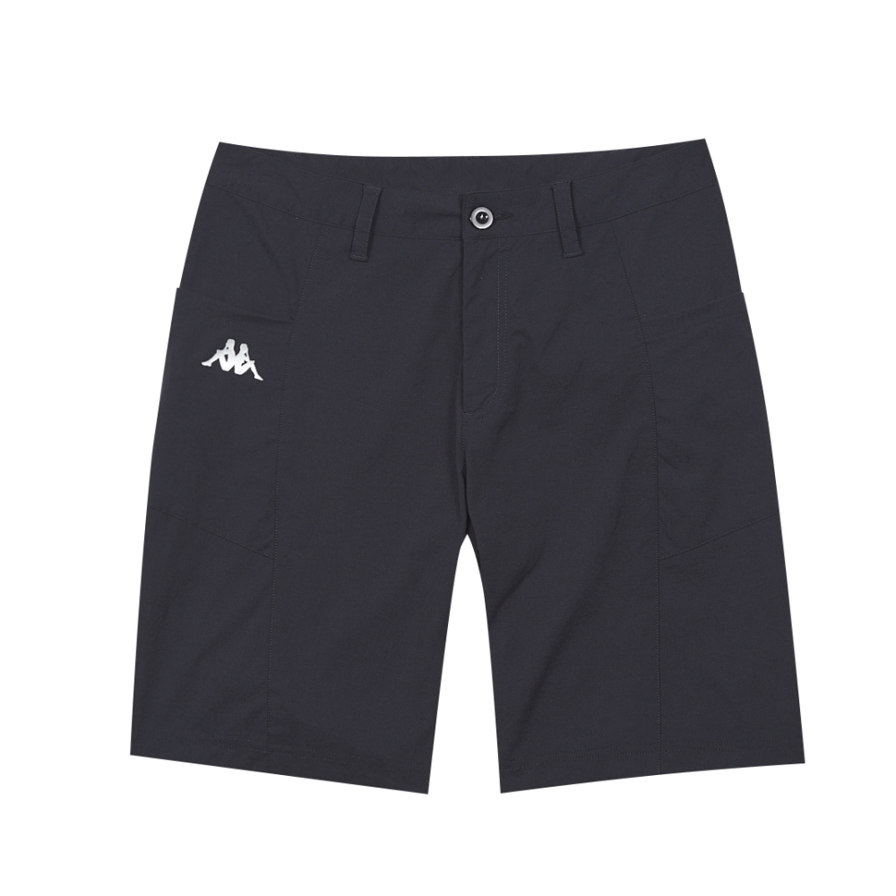 Kappa 義大利 舒適時尚女平織休閒半短褲-黑 36164RW005
