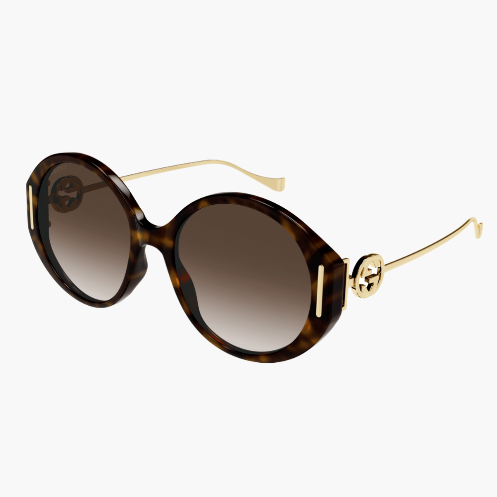 GUCCI 古馳 圓形金屬太陽眼鏡(GG1202SK-003)