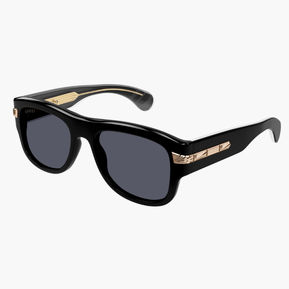 GUCCI 古馳 方形膠框太陽眼鏡(GG1517S-001 LETTERING系列)