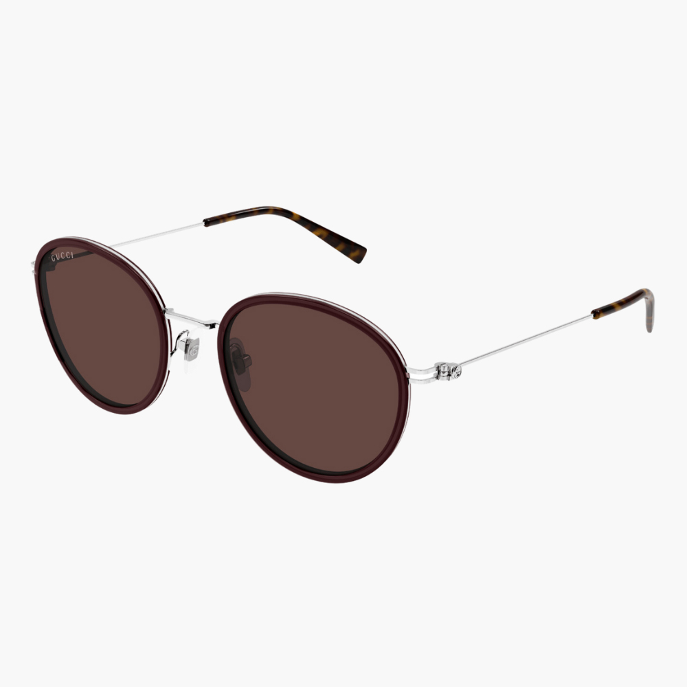 GUCCI 古馳 圓形金屬太陽眼鏡(GG1849S-004 EMBLEM 系列)