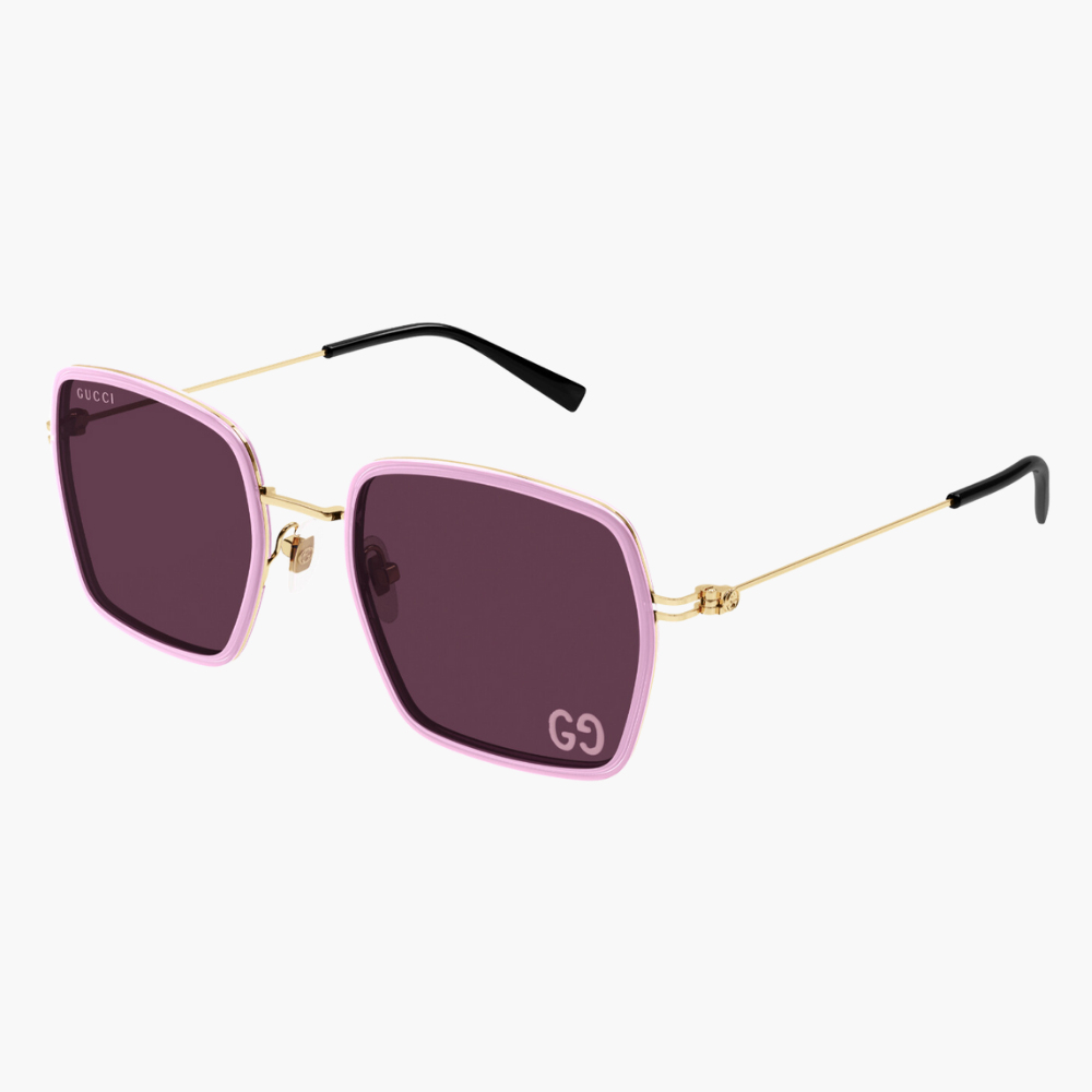 GUCCI 古馳 方形金屬太陽眼鏡(GG1848S-005 EMBLEM 系列)