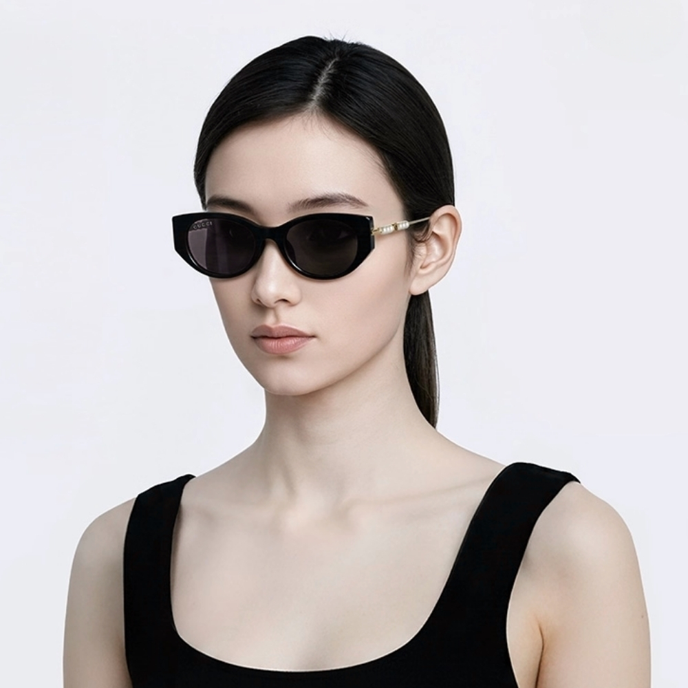 GUCCI 古馳 貓眼膠框太陽眼鏡(GG1970SA-001)