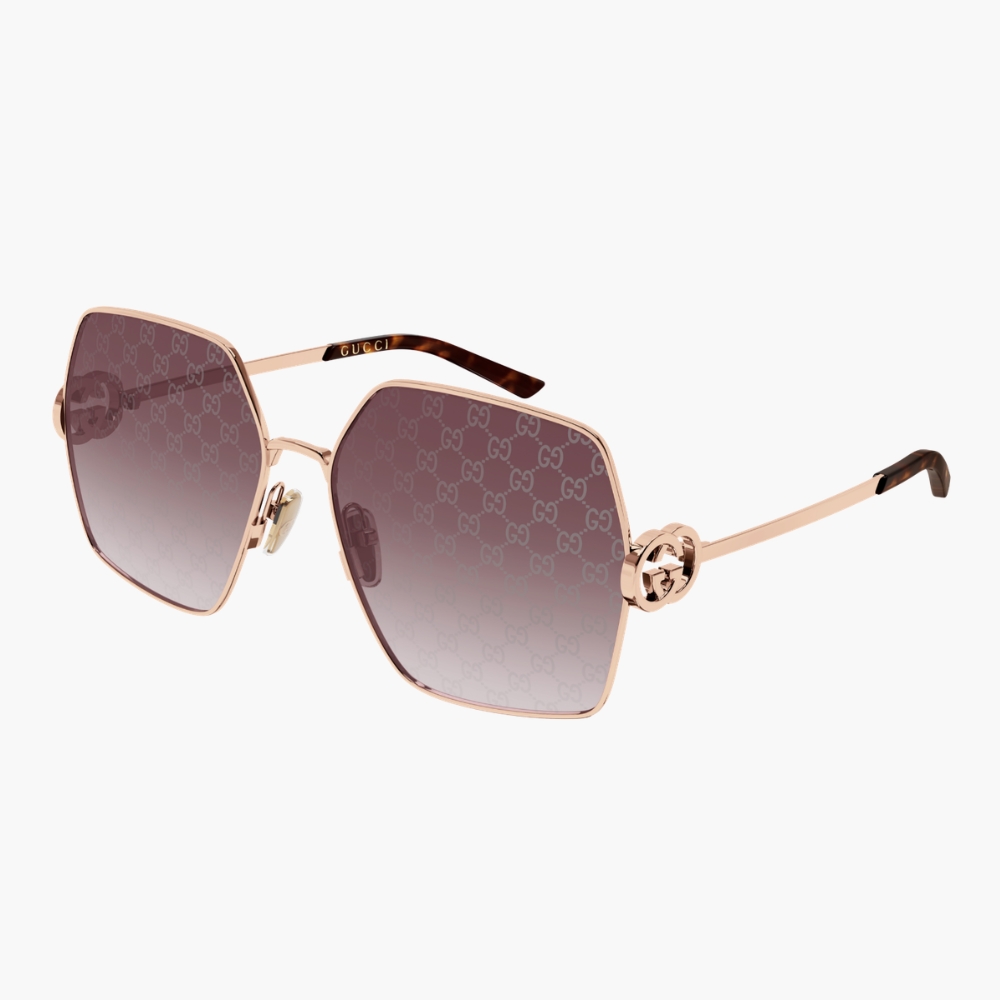 GUCCI 古馳 方形金屬太陽眼鏡(GG2163S-004)