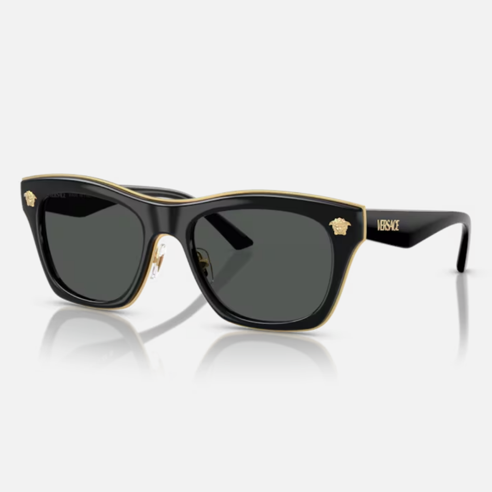 Versace 凡賽斯 方形膠框抗UV太陽眼鏡(VE2272-GB1/87)