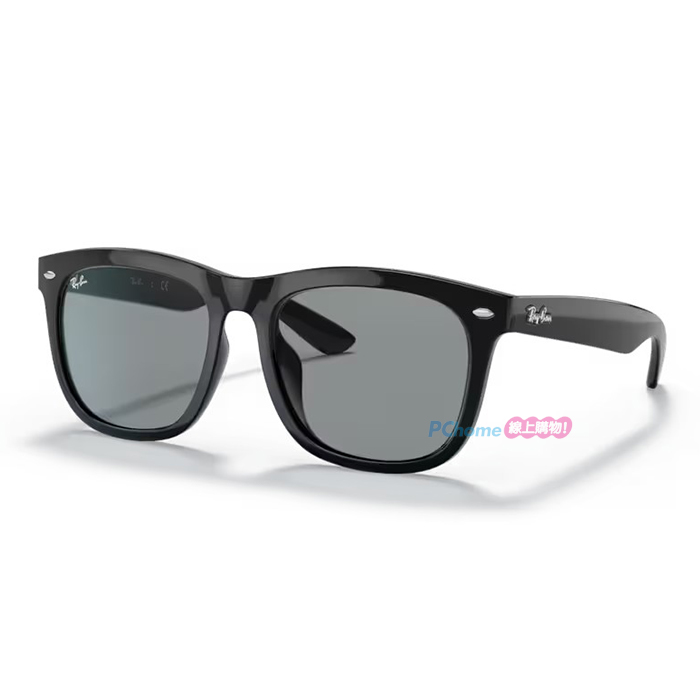 RAY BAN 雷朋 【RayBan】 亞洲版墨鏡 RB4260D 601/1 57mm 方框墨鏡 膠框太陽眼鏡 黑框/灰色鏡片