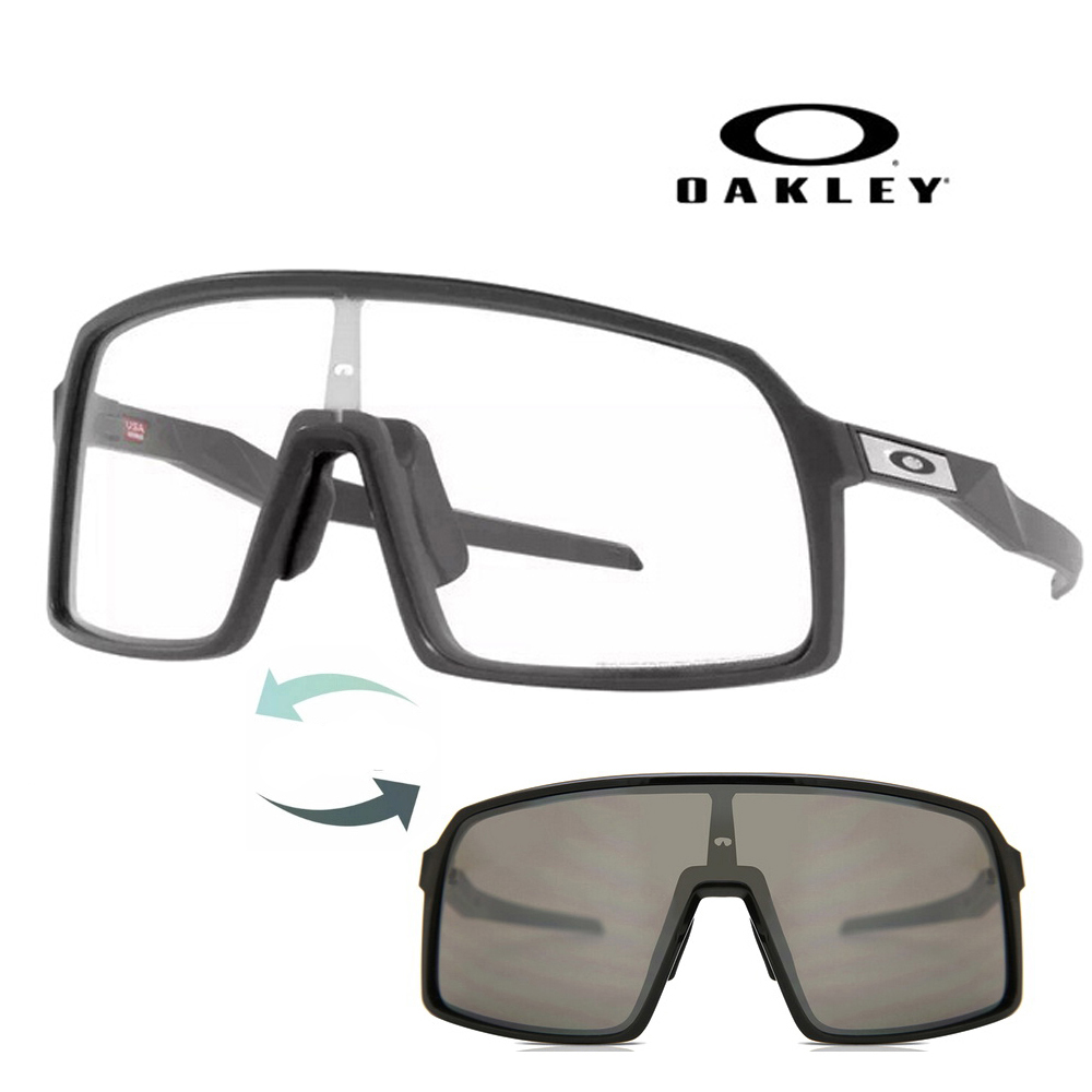 OAKLEY 奧克利 SUTRO 亞洲版 全日配戴 隨光變色 運動騎行太陽眼鏡 OO9406A 33 霧灰框 公司貨