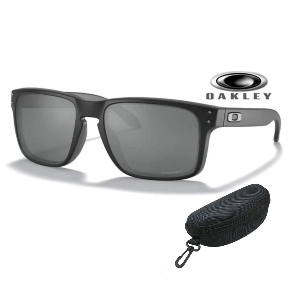 OAKLEY 奧克利 HOLBROOK 輕包覆運動偏光太陽眼鏡 OO9244 25 霧黑框水銀鍍膜偏光鏡片 公司貨