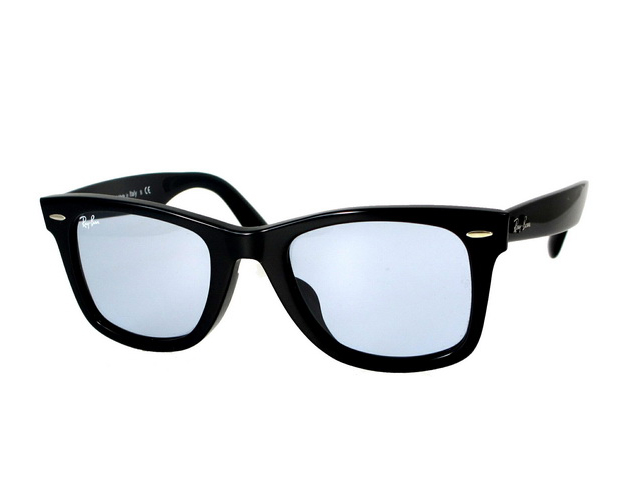 RAY BAN 雷朋經典太陽眼鏡亞洲版舒適高鼻翼RB2140F 901/64 52mm 黑框淺藍鏡片公司貨- PChome 24h購物