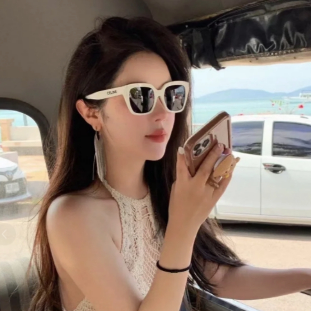 CELINE 方形膠框太陽眼鏡(CL40198F-25A)