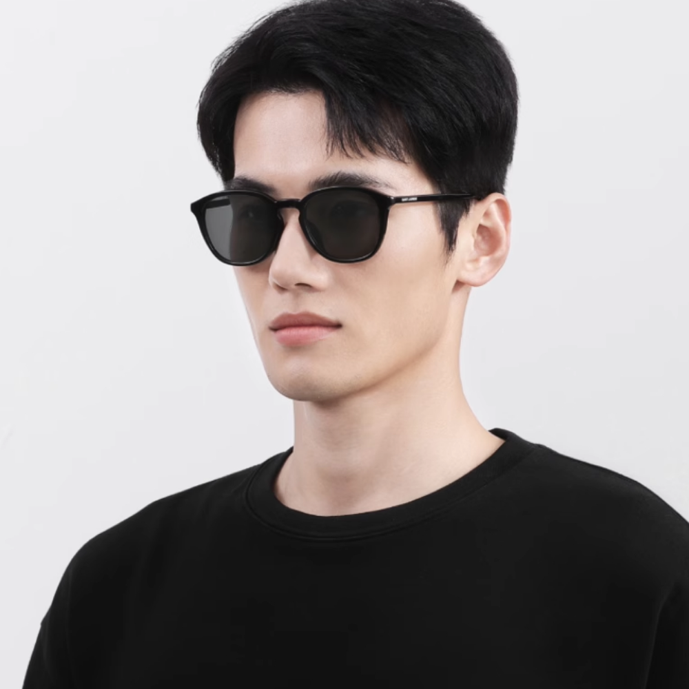 YSL 聖羅蘭 圓形膠框太陽眼鏡(SL 782/K-001)