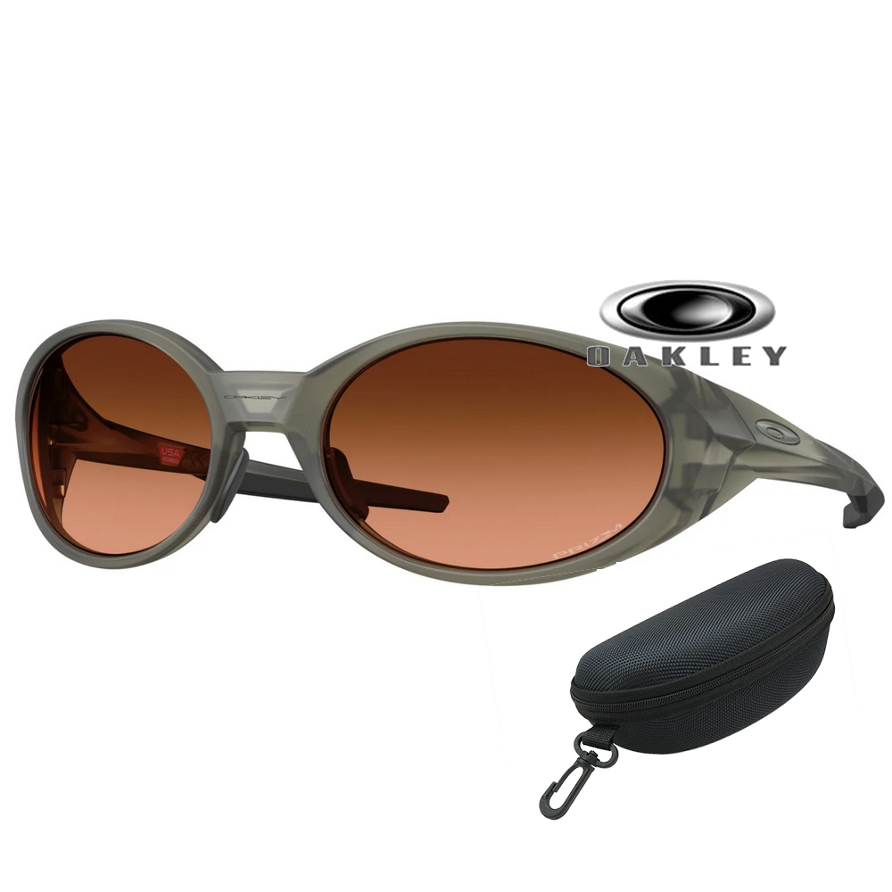 OAKLEY 奧克利 Eyejacket redux 經典包覆圓框太陽眼鏡 PRIZM色控科技 OO9438 26 霧橄欖墨綠色 公司貨