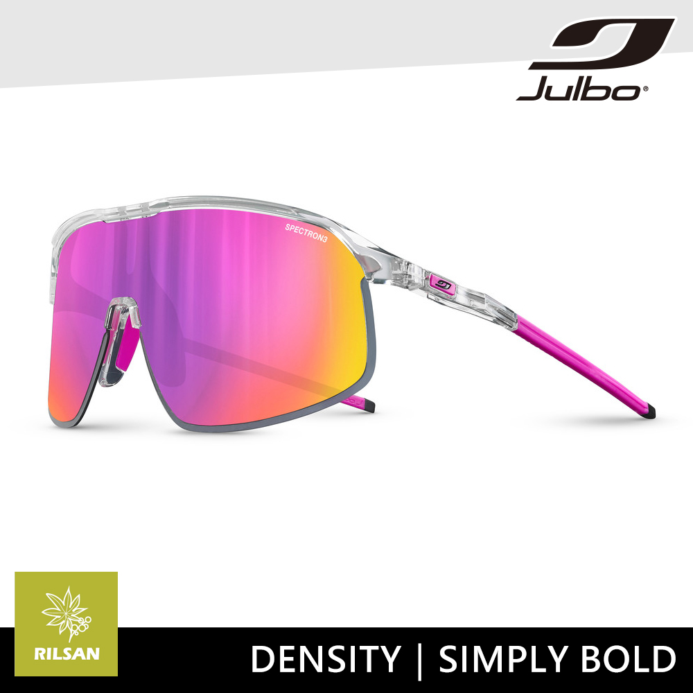 Julbo 太陽眼鏡 DENSITY J5611190 / 透明粉色框 (PC 棕粉鍍膜鏡片)